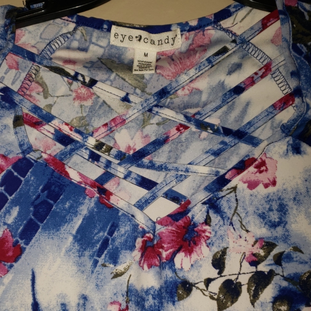 Blue Tropical Soft Eye Candy Dress